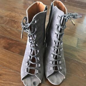 LACE UP HEEL BOOTIES -MAKE AN OFFER
